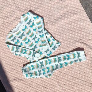 Burt's Bees 2T butterfly/moth pajama set